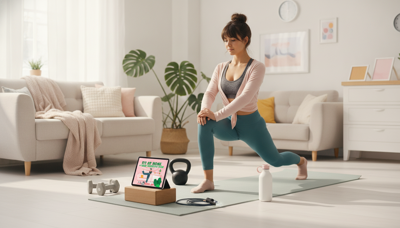4-Week Fit-at-Home Plan: Minimal Gear Workouts + Stretch