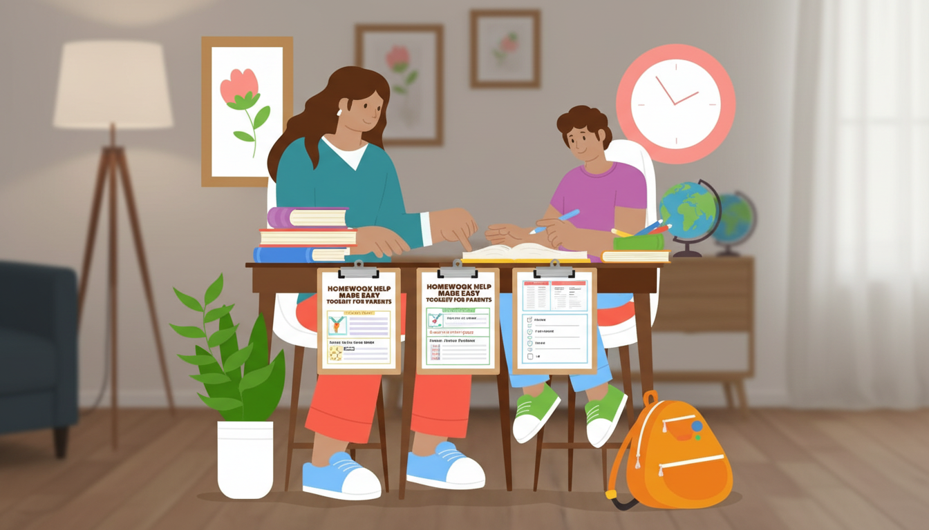 Easy Homework Help for Parents: Calm Routines & Printables