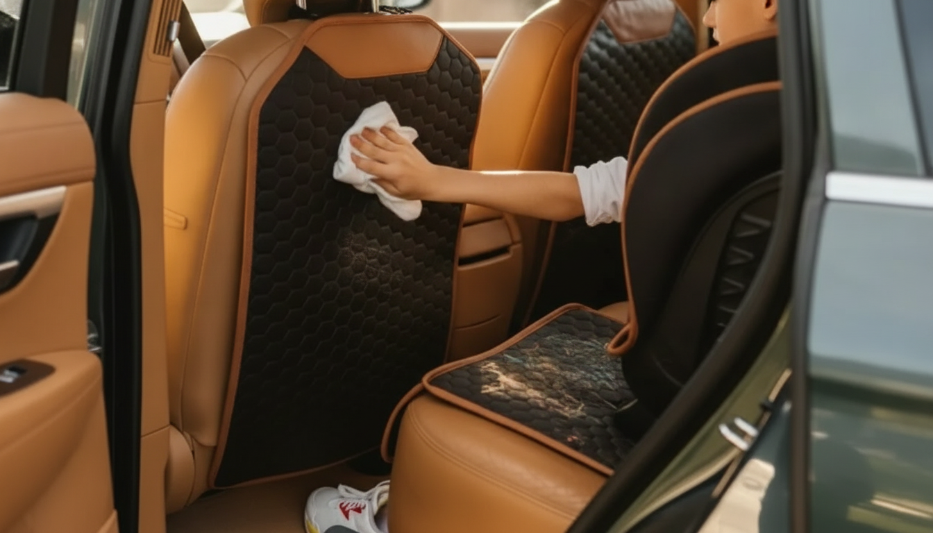 Eco Leather Seat Back Protector: Wipe-Clean Defense
