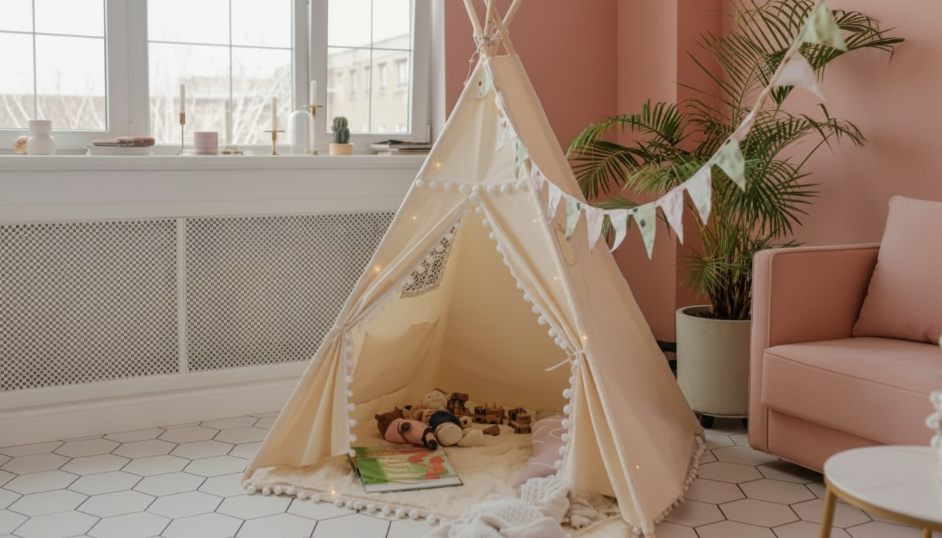 Kids Teepee Tent: Cozy Indoor Reading & Play Nook