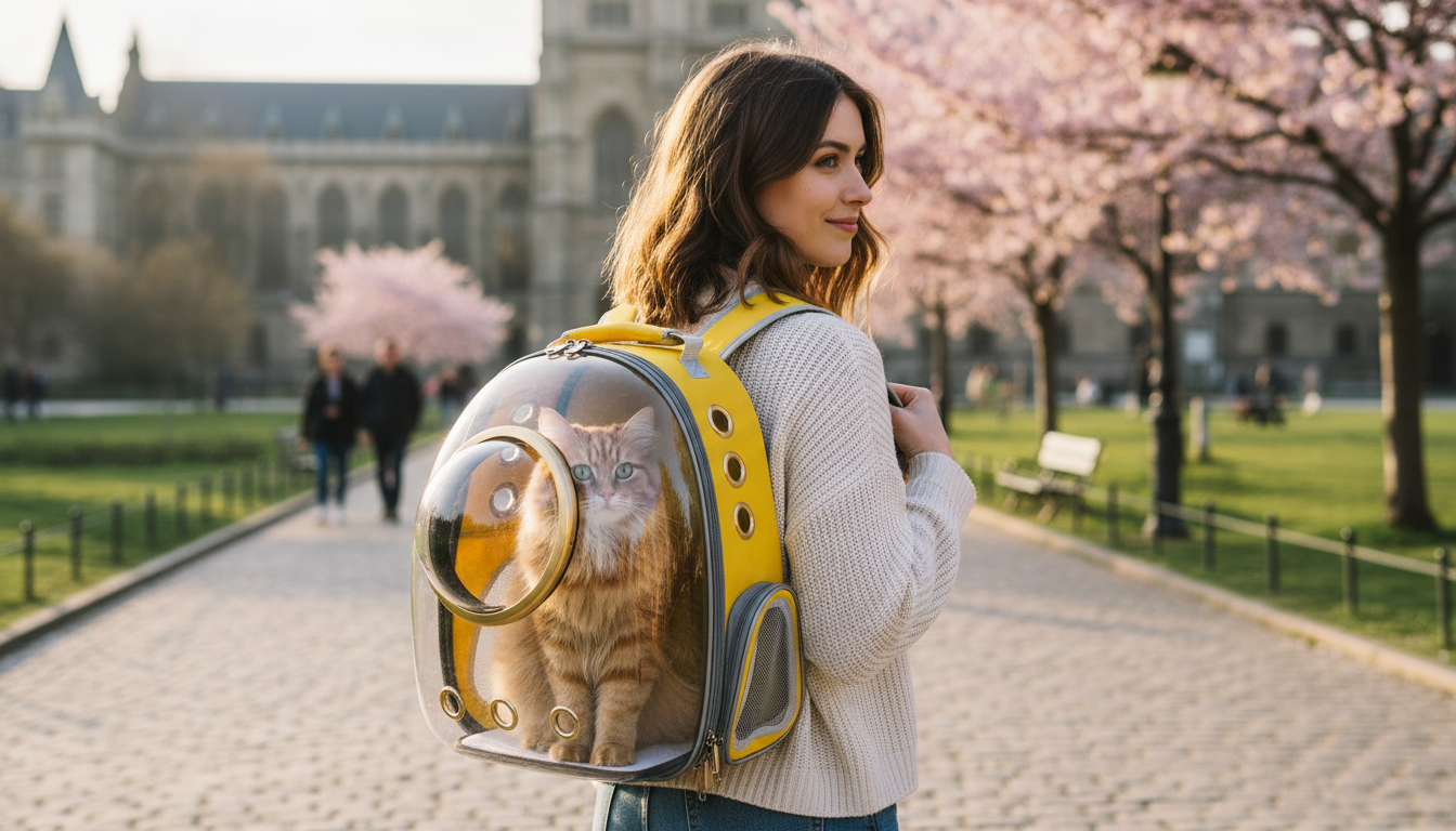 Space Capsule Cat Backpack: Luxury Transparent Carrier Guide