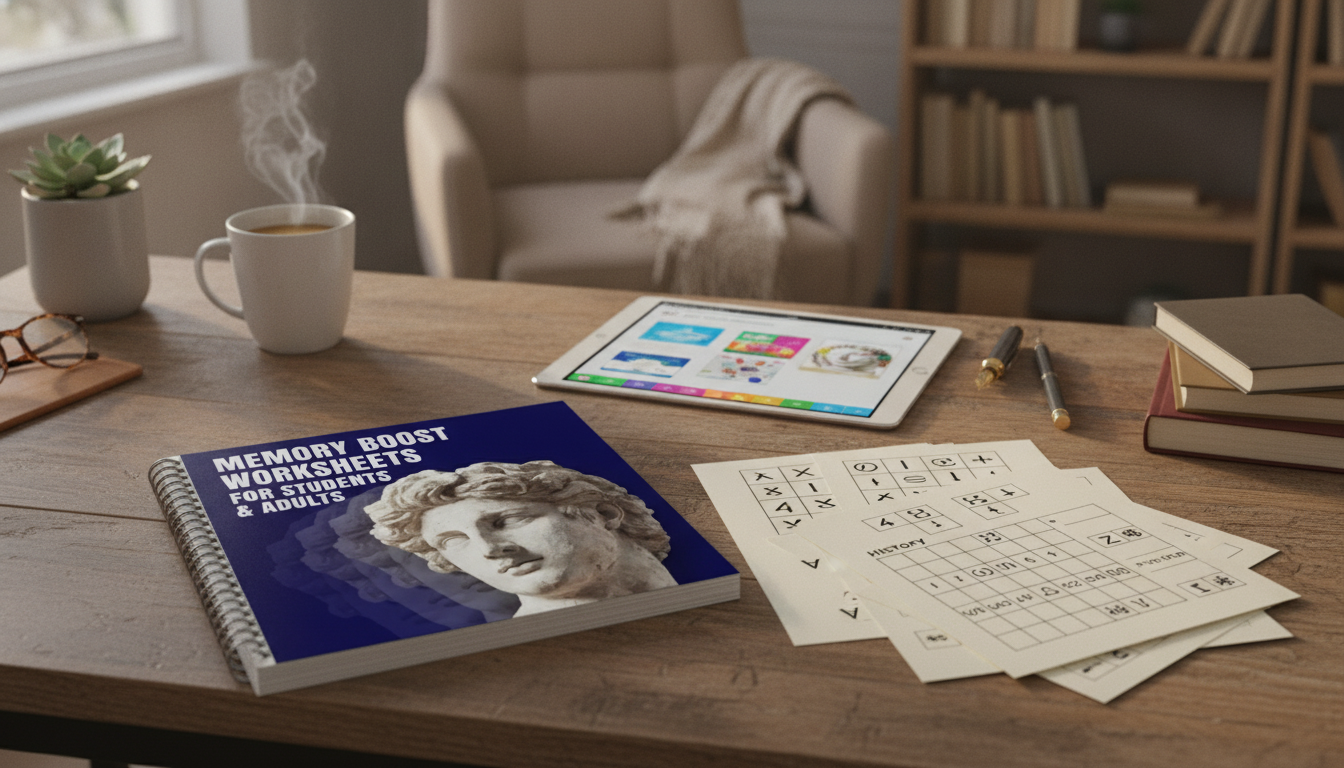 Memory Boost Worksheets: Printable & Digital Recall Drills