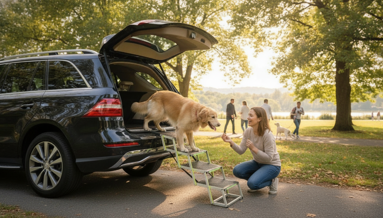 Owleys Tailgate Car Dog Ramp: Safer SUV & Truck Entry