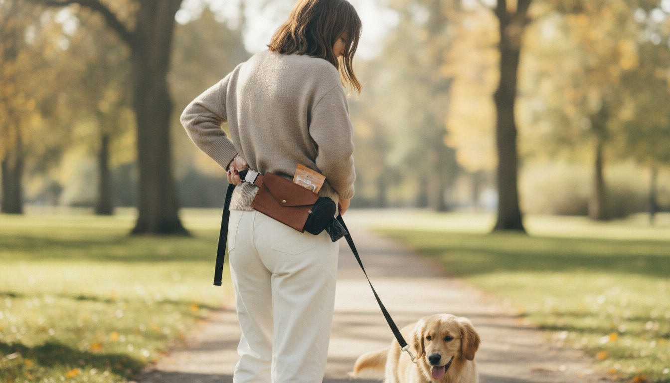 Pooch Pouch Dog Walking Bum Bag for Treats & Poop Bags