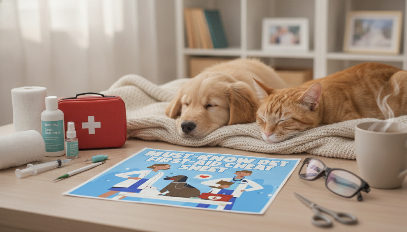 Printable Pet First-Aid Cheat Sheet: Emergency Steps