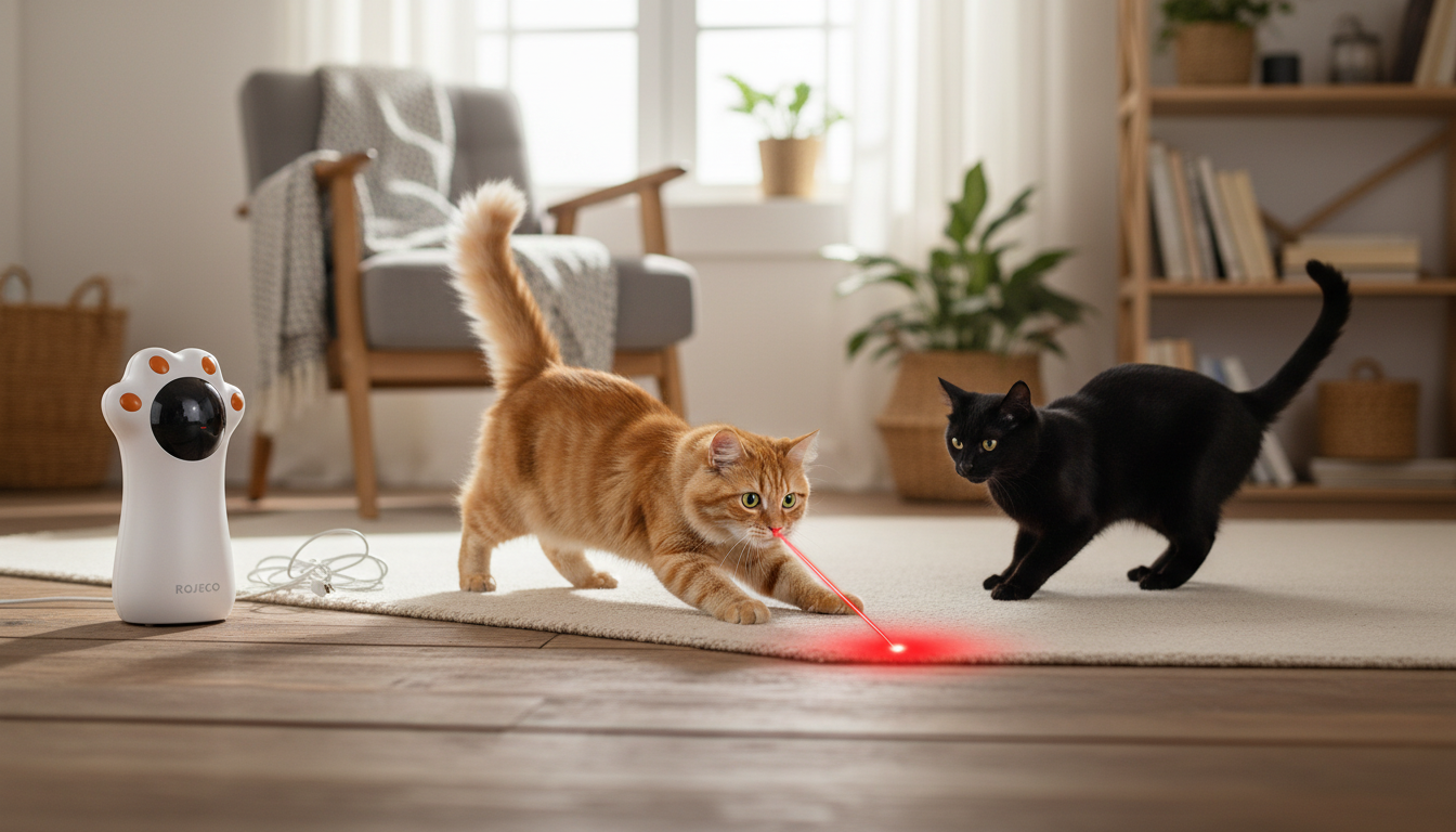 USB Rechargeable Automatic LED Laser Toy for Indoor Cats